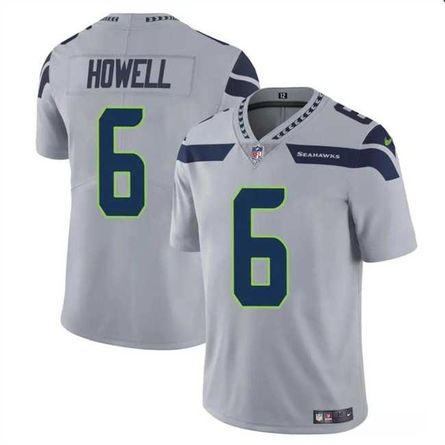 Youth Seattle Seahawks #6 Sam Howell Gray Vapor Limited Stitched Jersey Dzhi